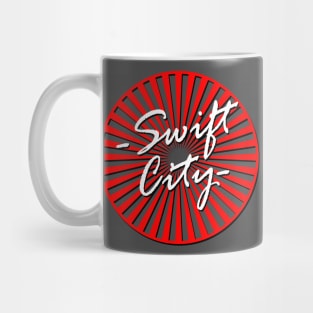 Swift City Shadow Text Target 3 Mug